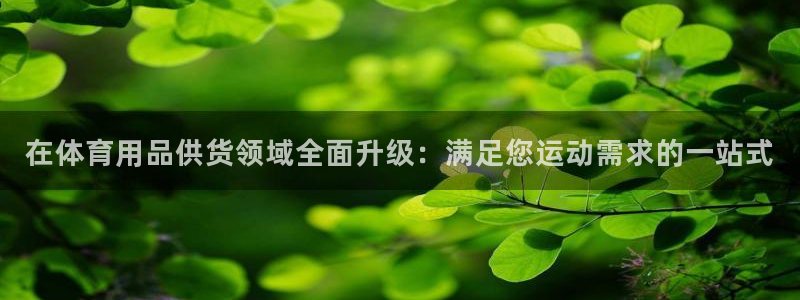 欧陆娱乐平台登录不上怎么办：在体育用品供货领域全面升