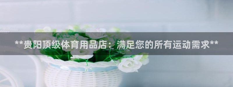 欧陆娱乐怎么样：**贵阳顶级体育用品店：满足您的所有