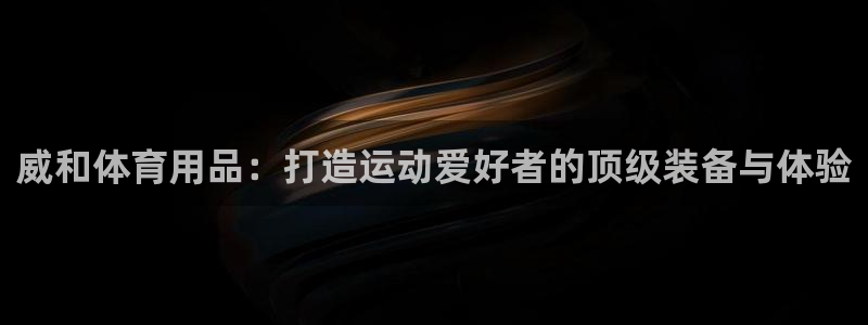 欧陆娱乐挂机项目：威和体育用品：打造运动爱好者的顶级