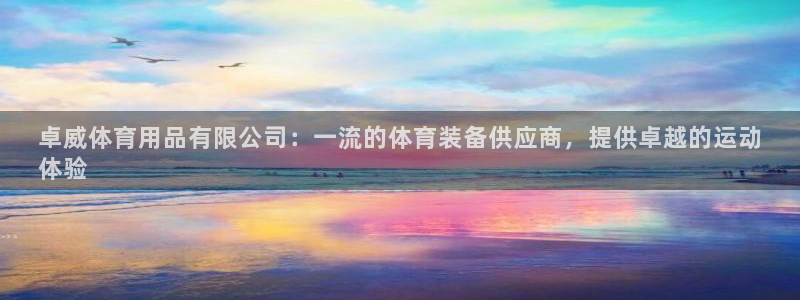 欧陆娱乐打什么方案赚钱：卓威体育用品有限公司：一流的