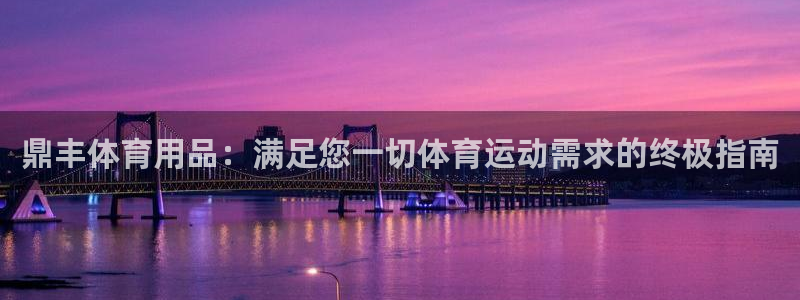 欧陆娱乐平台登陆地址是什么意思：鼎丰体育用品：满足您
