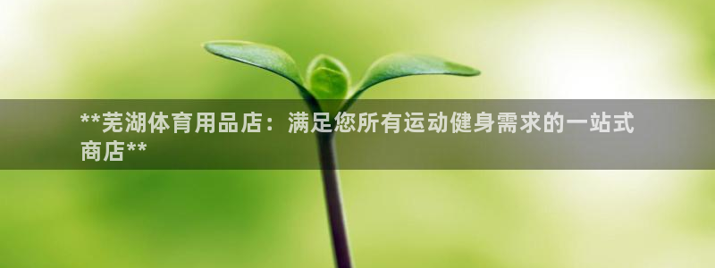 欧陆娱乐会员有什么用：**芜湖体育用品店：满足您所有