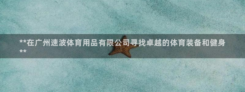 欧陆游戏平台：**在广州速波体育用品有限公司寻找卓越